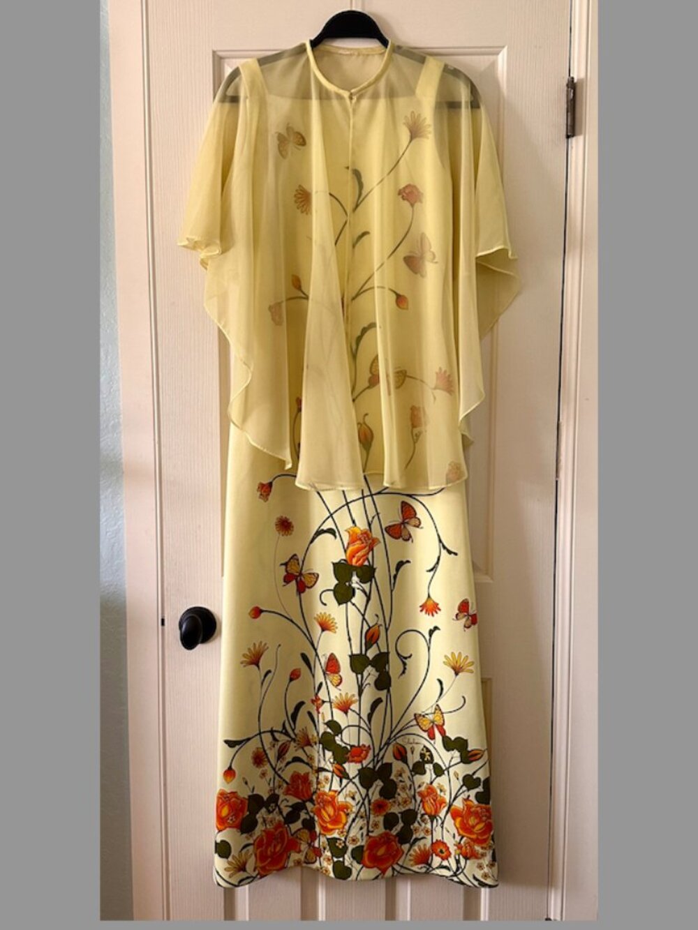 Vintage 1970's Alfred Shaheen Maxi Dress